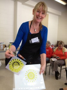 Our lovely demo lady, Nancy Stockman.