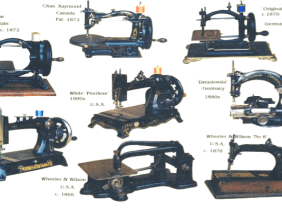 Ray Cocker's Vintage Collection of restores sewing machines