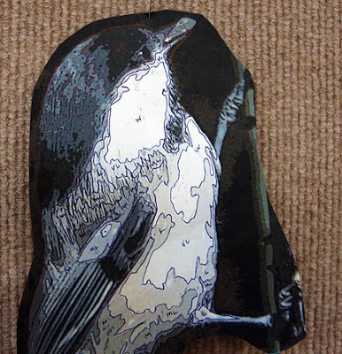 Karin Franzen workshop, step 1,trace photo to make value map