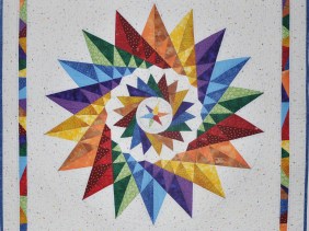 Not a Mariners Compass by Lessa Siegele with Pieced points