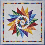 Not a Mariners Compass by Lessa Siegele with Pieced points 2 Sew Textiles