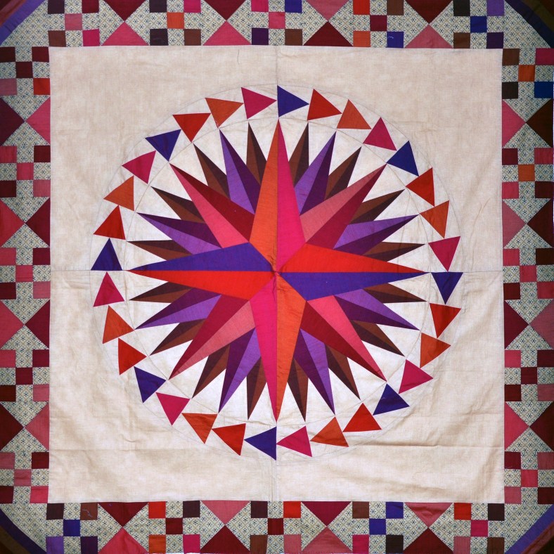 Mariners compass by Lessa Siegele at 2 Sew textiles