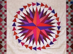 Mariners compass by Lessa Siegele at 2 Sew textiles