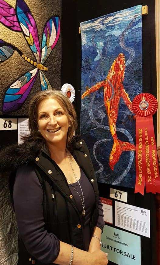 Brenda Wood and "So long and thanks for the fish..." and my ribbon ! Yay ! at the the Royal Brisbane Show