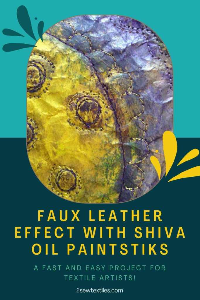 How to create a faux leather effect with Shiva Oil Paintstiks