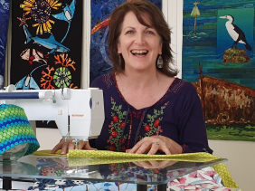 Brenda Wood - Australian textile artist and creator of the Rainbow Stash series
