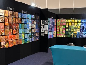 The Rainbow Stash Buster Display on exhibit