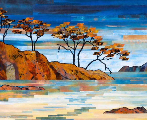 gloria Loughmans technique used in an art quilt discusses emotional copyright